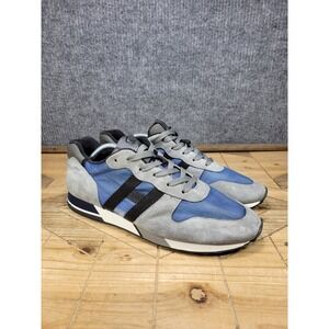 Hogan H86 Run Gray Blue Suede Sneakers Made in Italy Men's Size US 9.5 EU 43.5